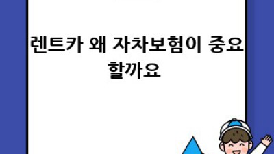 경산에서 렌트카 빌릴 때 자차보험? 꼼꼼하게 알아봐요! 🚗💨
